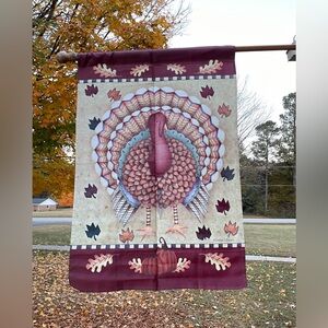 NEW Thanksgiving Turkey House Garden Flag